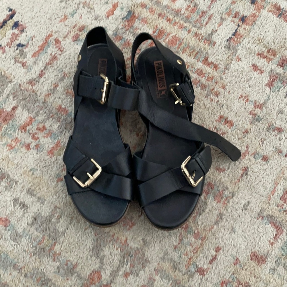 Black Pinkalinos Platform Sandals